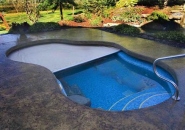 Free Form Pool with Automatic Cover